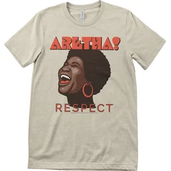 Aretha Franklin Majica Respect Unisex Khaki 2XL