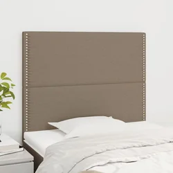 Uzglavlje boje taupe 100x5x118/128 cm tkanina