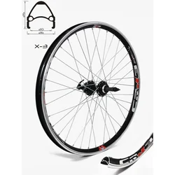 Zadnja felna R 26 X3 BLACK 36H JY242 QR DISC UCP SPOKES