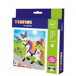 PLAYBOX PERLE ZA LIŽANJE Konj in metulj 2000 kosov + papir + vzorec