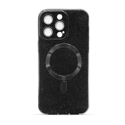 Maska za telefon MAGSAFE GLITTER za Iphone 15 Pro Max, Crna