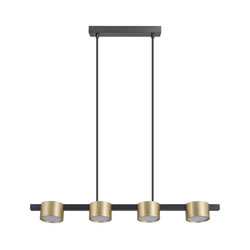 LED luster na sajli MIRELLA 4xGX53/6W/230V zlatna/crna