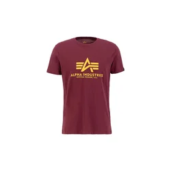 ALPHA INDUSTRIES Majica Basic Logo burgund
