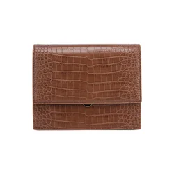JW PEI Ročna torbica JW PEI Sac Bandouliere Mini Flap Brown Croc rjava