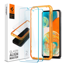 SPIGEN ALM GLAS.TR KALJENO STAKLO 2-KOM ZA SAMSUNG GALAXY A23 5G / LTE (AGL05279) CLEAR