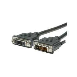 Value Monitor DVI Cable, DVI (24+1), Dual Link, M/F 5.0 m