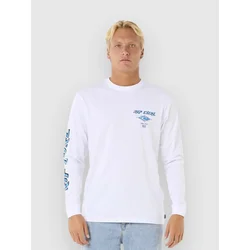 Rip Curl Fade Out Icon Long Sleeve T-Shirt white