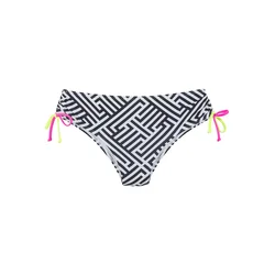 BUFFALO Bikini hlačke  črna / bela