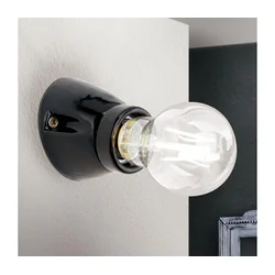 Orion - Zidna svetiljka FROST 1xE27/60W/230V crna