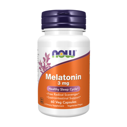 Melatonin NOW, 3 mg (60 kapsul)