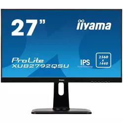 IIYAMA Monitor Prolite, 27 ETE, ULTRA SLIM LINE, 2560x1440 WQHD, IPS, 5ms, FreeSync, 13cm height adj. stand, 350cdm˛, VGA, HDMI, DisplayPo