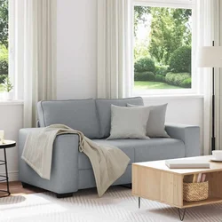 Dvosjed Sofa Svijetlosiva 160x77x82 cm Tkanina