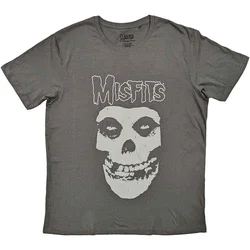 Misfits Logo & Fiend Charcoal Grey L Majica