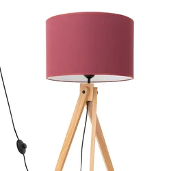 Sollux SL.1907 - Podna lampa NATT 1xE27/15W/230V crvena