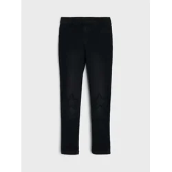 Sinsay - Skinny slim džins jeggings sa dodatkom viskoze - crno