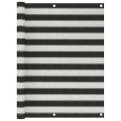 Balkonski zastor HDPE 120 x 500 cm antracit i bijeli