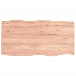 Stolna ploča svjetlosmeđa 100x50x(2-6) cm obrađena hrastovina