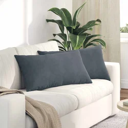 Jastučići za sofu 2 pcs Tamno siva 80 x 40 cm Kordura tekstil