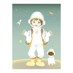 Vissevasse plakat The Astronaut 50x70 cm