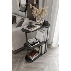 Hanah Home Polica za knjige Kaiteki, 24x82x8 cm, Crni