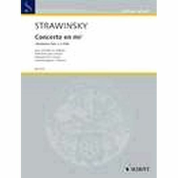 STRAVINSKY : note CONCERTO EN MI