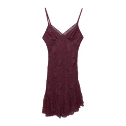 Pull&Bear Obleka burgund