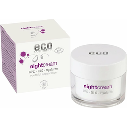 Eco Cosmetics Noćna krema s OPC, Q10 i hijaluronom - 60 ml