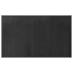Vidaxl Preproga pravokotna siva 60x100 cm bambus