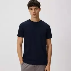 Reserved - Slim fit majica kratkih rukava od strukturirane tkanine