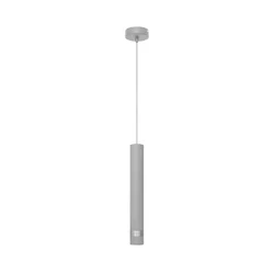 LED luster na sajli TUBA 1xGU10/4,8W/230V siva/mat hrom