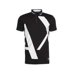 ARMANI EXCHANGE Majica črna / bela