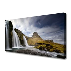 tulup.si Slika na platnu Mountain slap landscape 120x60 cm