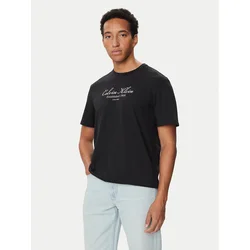 Calvin Klein Jeans Majica LV04RH830G Črna Regular Fit