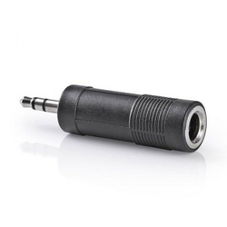 CAGP22935BK 6.35mm stereo socket to 3.5mm stereo plug