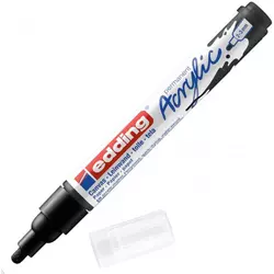 Akrilni marker E-5100 medium 2-3mm obli vrh Edding crna