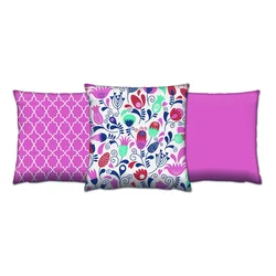 Opviq Set 3 jastuka 43x43cm Šareni
