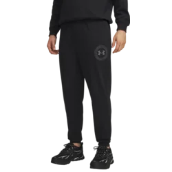 Under Armour RIVAL LW GRAPHIC JOGGER, muške hlače, crna 6014688