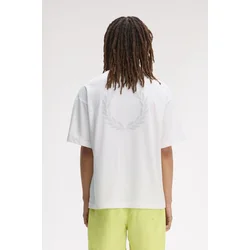 FRED PERRY BPRINT MAJICA SWHITE