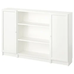 BILLY / OXBERG Komb.biblioteke s vratima, bela, 160x106 cm