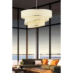 Opviq Luster Couper Hazeran, 40x40cm, Srebrno-bele boje