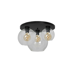 Stropna svetiljka SOFIA 3xE27/60W/230V prozirna