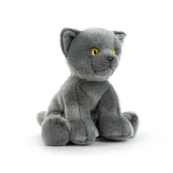 CATS Ruska modra mačka realistična plišasta igrača 28cm