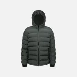 Grey Mens Down Jacket Geox Spherica - Mens