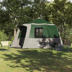 Šator za kabinu 12 osoba Zelena i bijela 405 x 405 x 273 cm