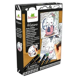 Sycomore Artissimo - Manga - kawaii živali + 5 alkoholnih flomastrov