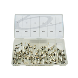 Set steklenih varovalk 120 kos 5-30A