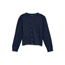 VERO MODA Pletena jopa VMDOFFY temno modra