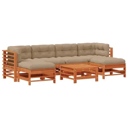 Set lounge namještaja za vrt 7 pcs Voštanosmeđa