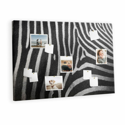 tulup.si Plošča iz plute Vzorec zebra 120x80 cm Lesene zatiči