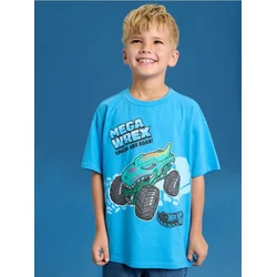 Sinsay - Majica kratkih rukava Hot Wheels - mid blue
